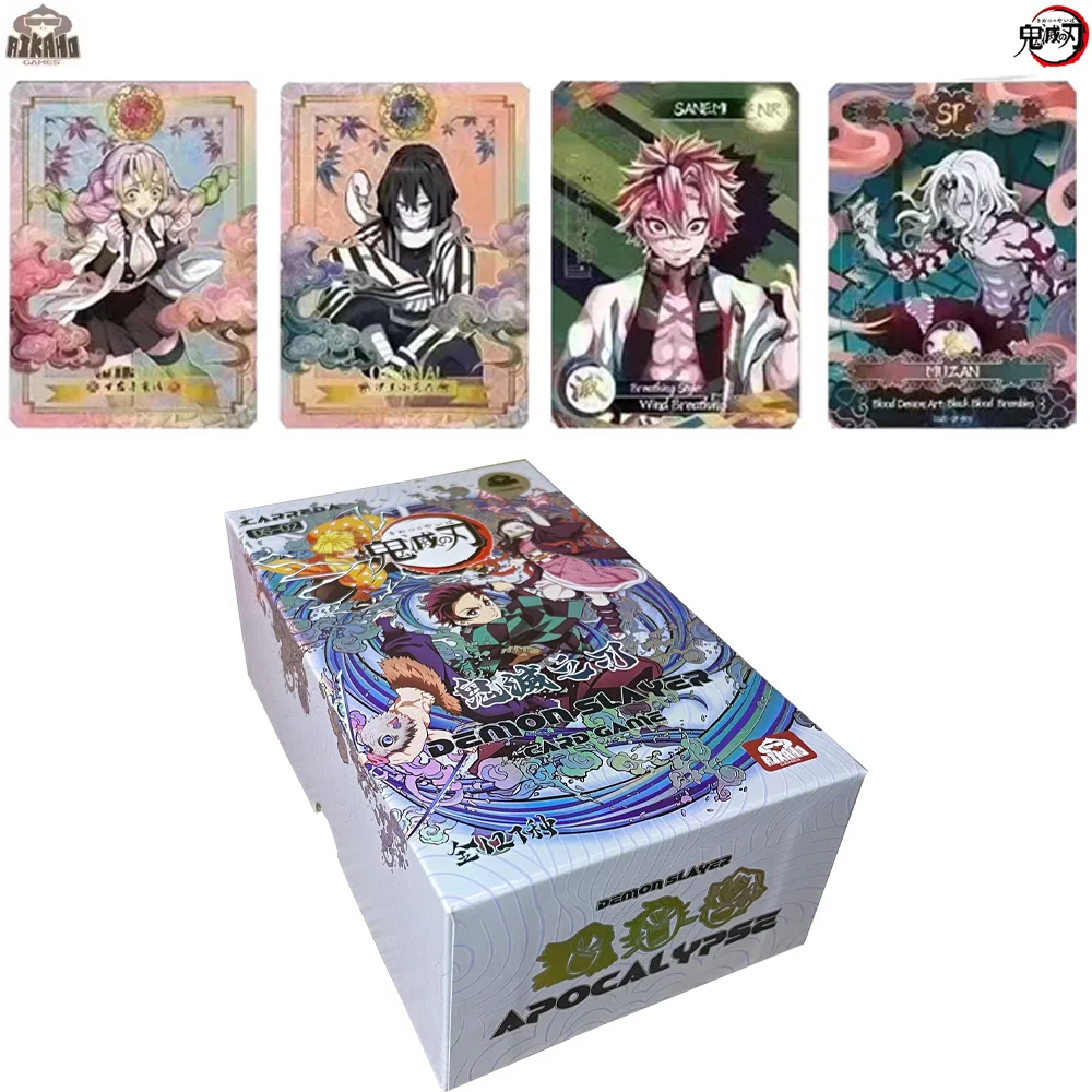 

New Wholesale Demon Slayer Collection Card English Version Aikaho DS-02 Apocalypse Box Rainbow Gifts Kids Birthday Toy Gif