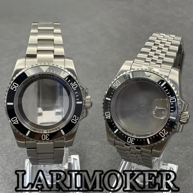 

Корпус для дайверских часов LARIMOKER, новый, 40 мм, из стали 316L, с керамическим безелем, сапфировым стеклом, полированным ремешком, для модификаций NH34, NH35, ETA2824, PT5000