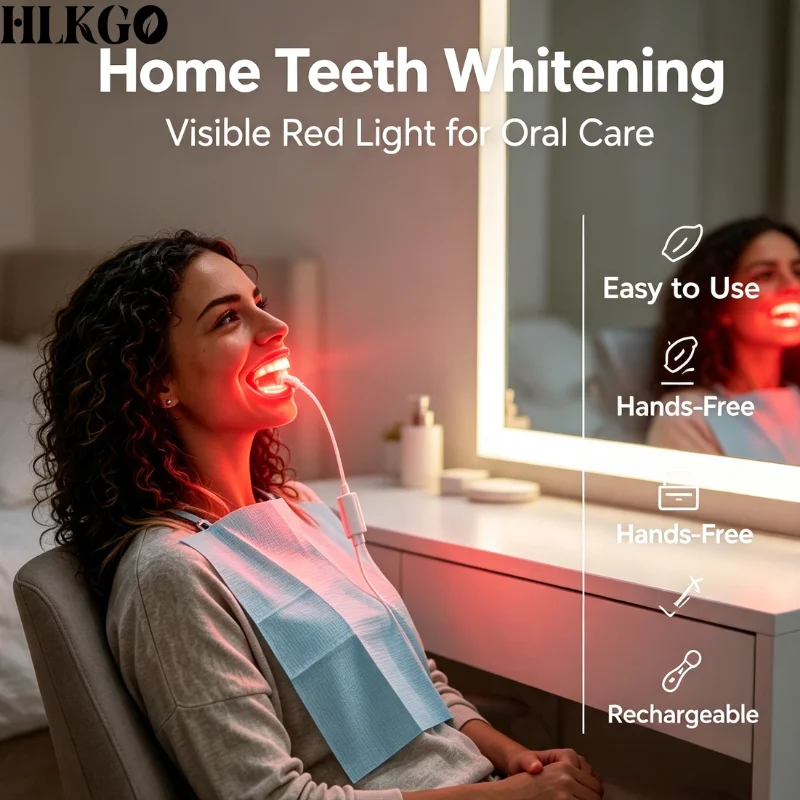 Clinical HLKGO Red Light Gum Healing Device for Mouth Ulcer Oral Wound Inflammation Treatment