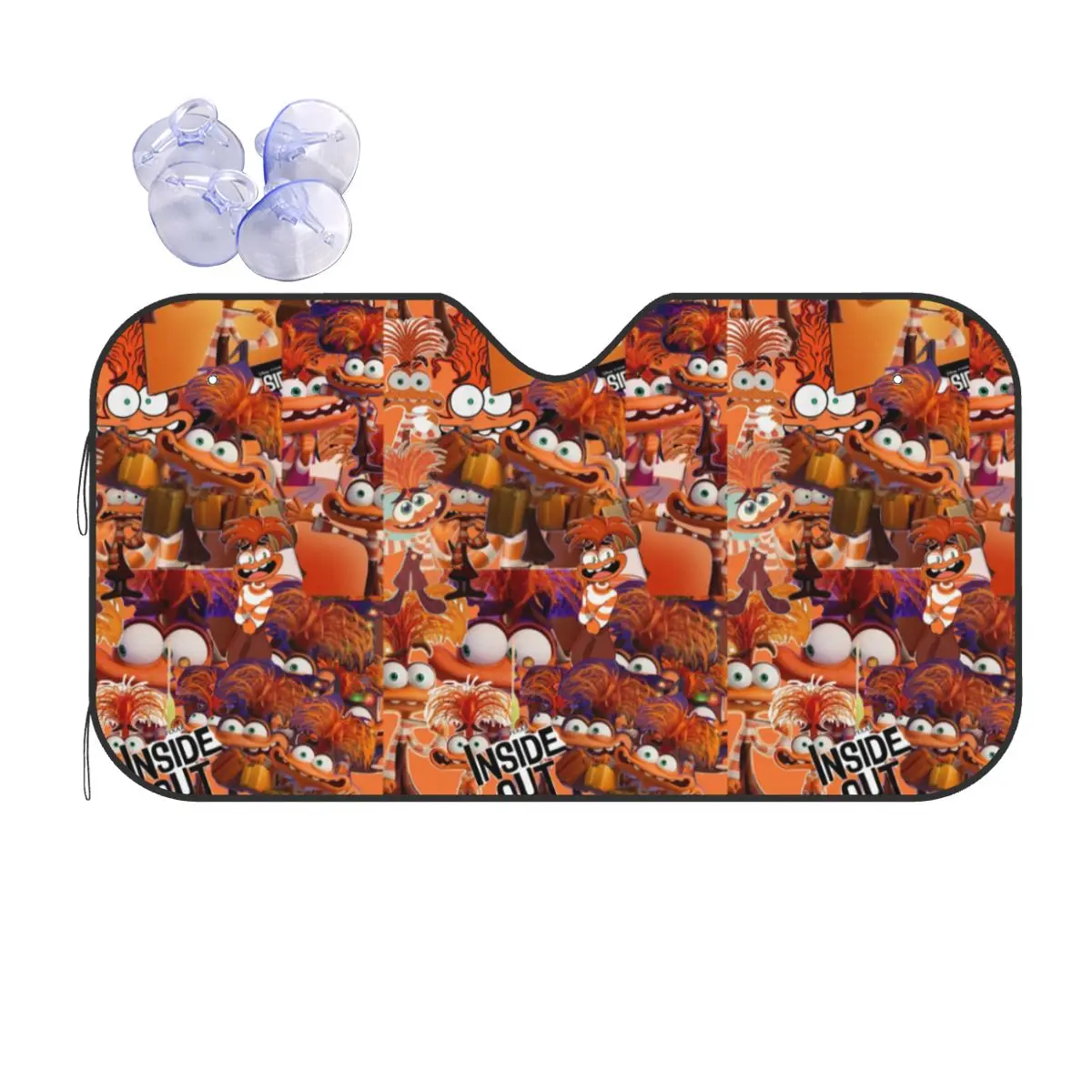 

Пользовательские тревожные обои, мультяшный солнцезащитный козырек на лобовое стекло, складные внутренние блоки, УФ-лучи, солнцезащитный козырек