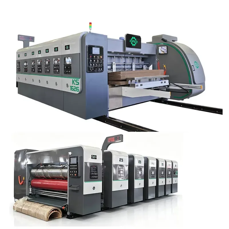Multi-functional Automatic Pizza Box Maker Machine with Flexo Printing Unit