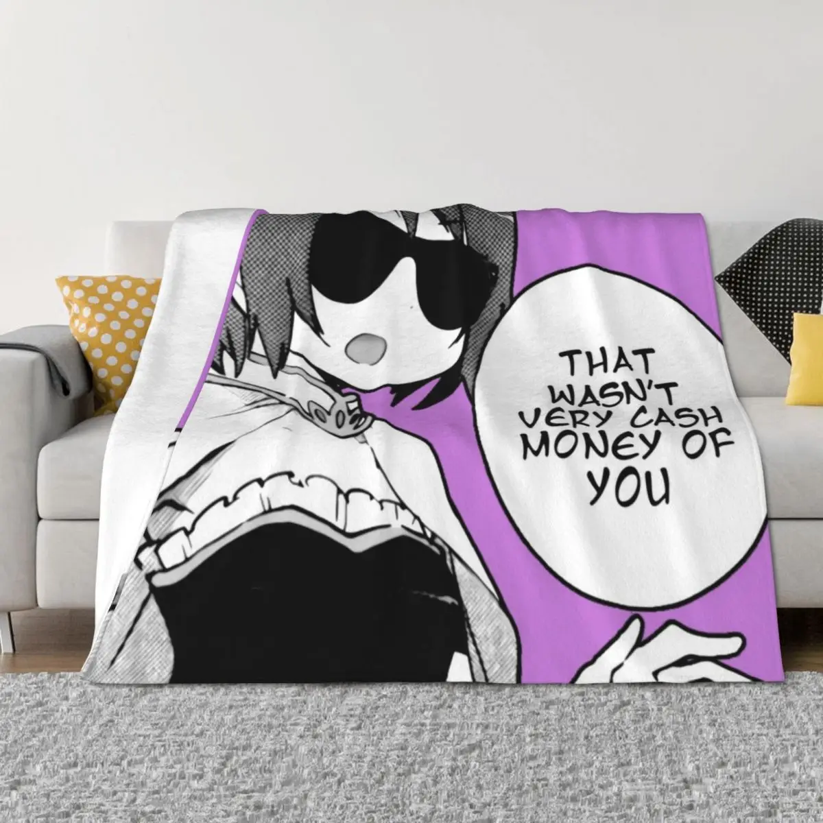 

That Wasn't Very Cash Money Of You Throw Blanket Soft Beds Hairys blankets and throws Fashion Sofas Blankets