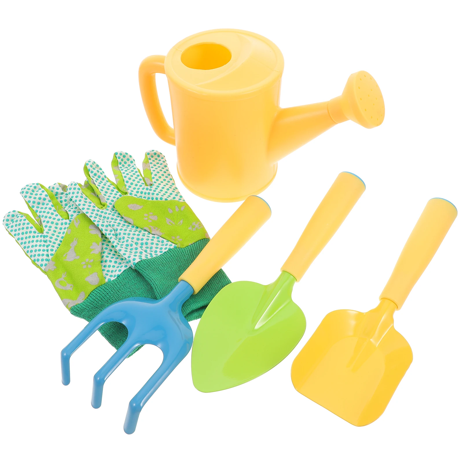

6-Piece Gardening Tools Set Children's Growing Shovel Kids Planting Tools Small Garden Shovels Rake Soil Dig Tool Gloves