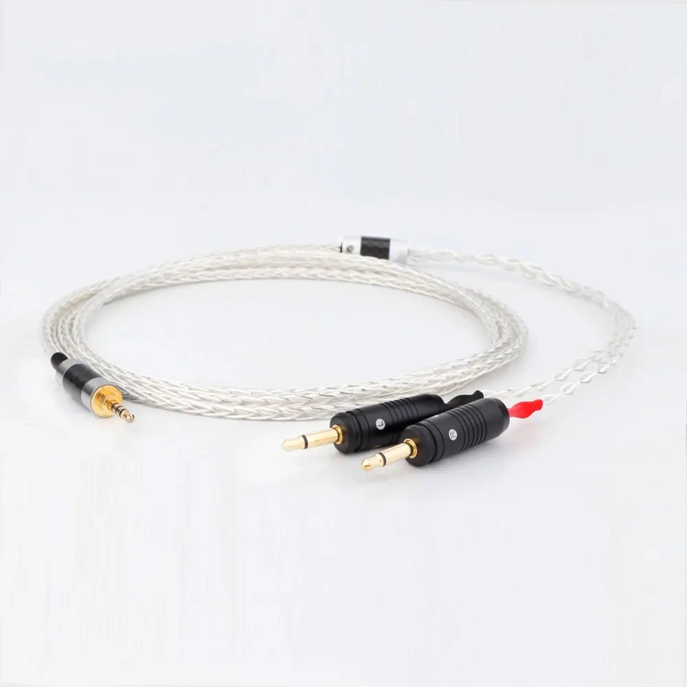 HiFi 8Core OCC versilbert für Focal ELEAR Headset Utopia Upgrade Kopfhörerkabel 2,5 3,5 4,4 6,35 mm4 Pin XLR Clear Celestee – Detail 1
