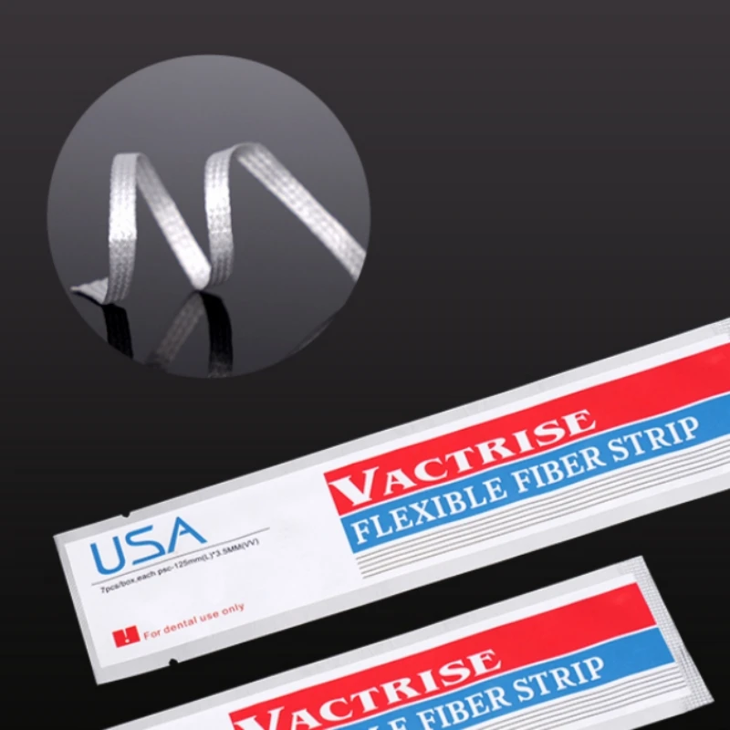 

10 шт. Стоматологические полоски из стекловолокна для фиксации зубов, гибкие светоотверждаемые полоски для ортодонтических ретейнеров