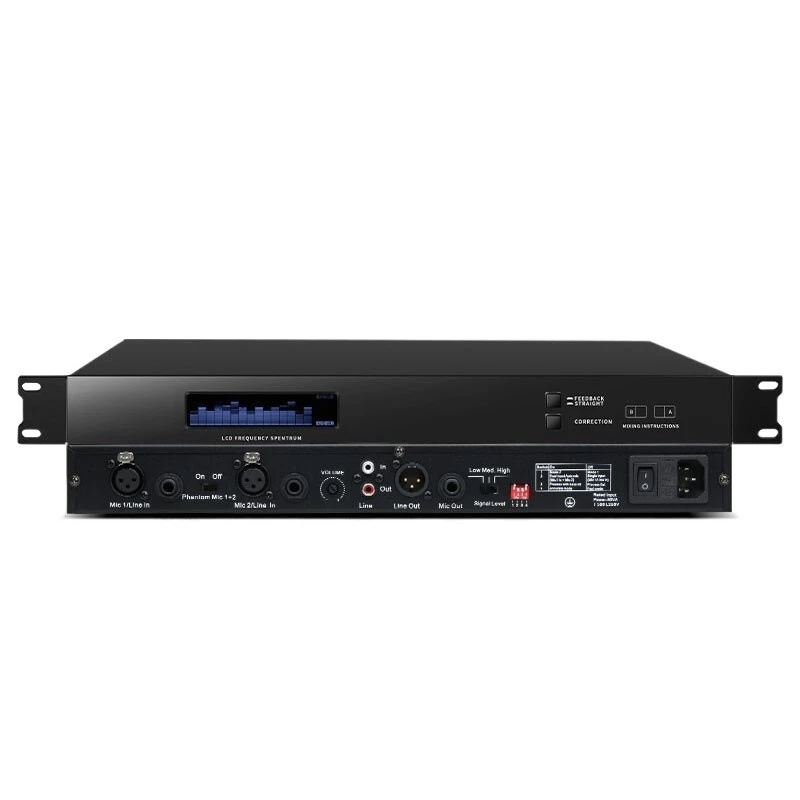 DY800 howling suppressor ktv professional feedback stage conference performance microphone one-click automatic anti-howling