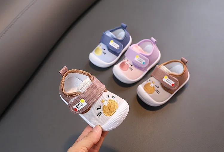 2026 Mit Geräusch Baby-Schuhe Frühling Herbst Kleinkind-Laufschuhe Neugeborenen-Lauflernschuhe für Jungen und Mädchen Rosa, Braun – Detail 3