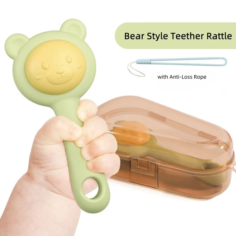 Infant Teething Rattle - Early Education, Visual Tracking, and Grasp Training