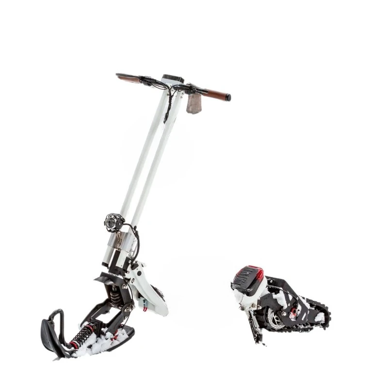

Drift electric snow scooter and adventure with multi-purpose riding