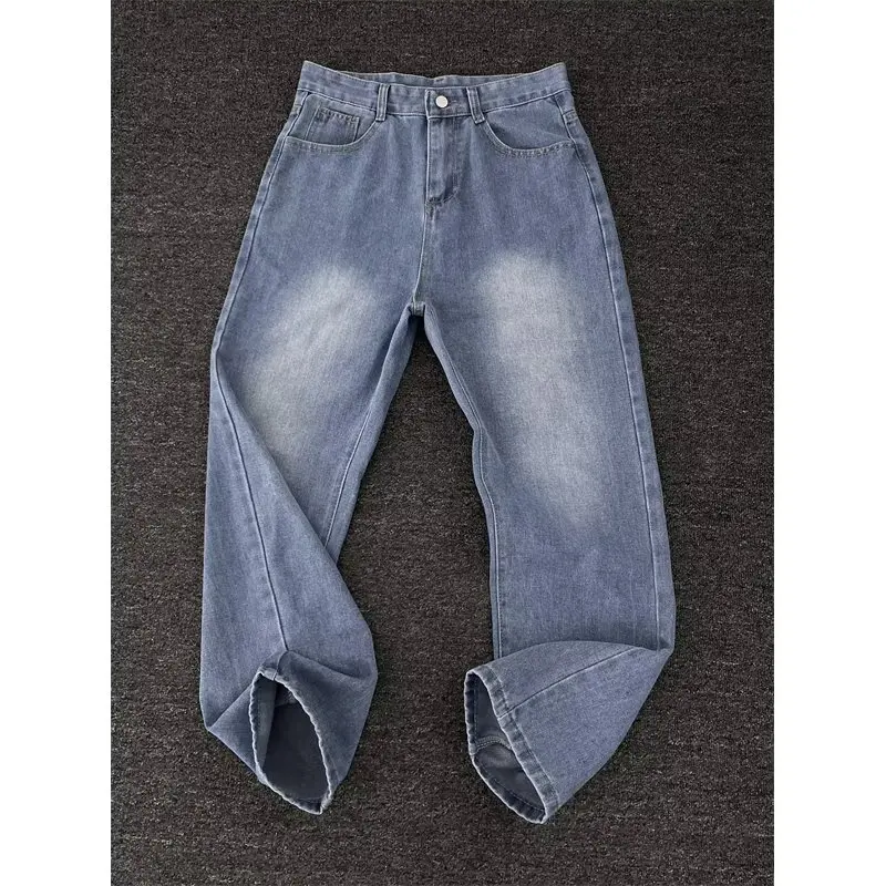 

Мужские джинсы Waed American Cleanfit, прямые брюки High Street, повседневные широкие длинные брюки, модные брендовые джинсы