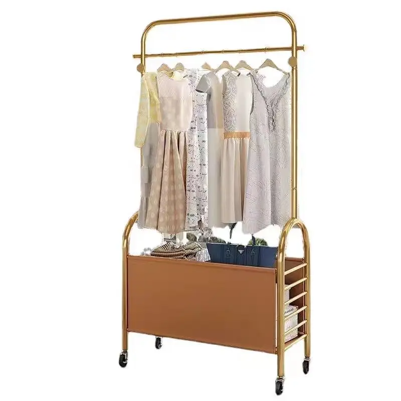 

Single Pole Garment Rack Cloth Coat Hanger Clothing Racks Stand for Shops Fashion Light Luxury Large Capacity