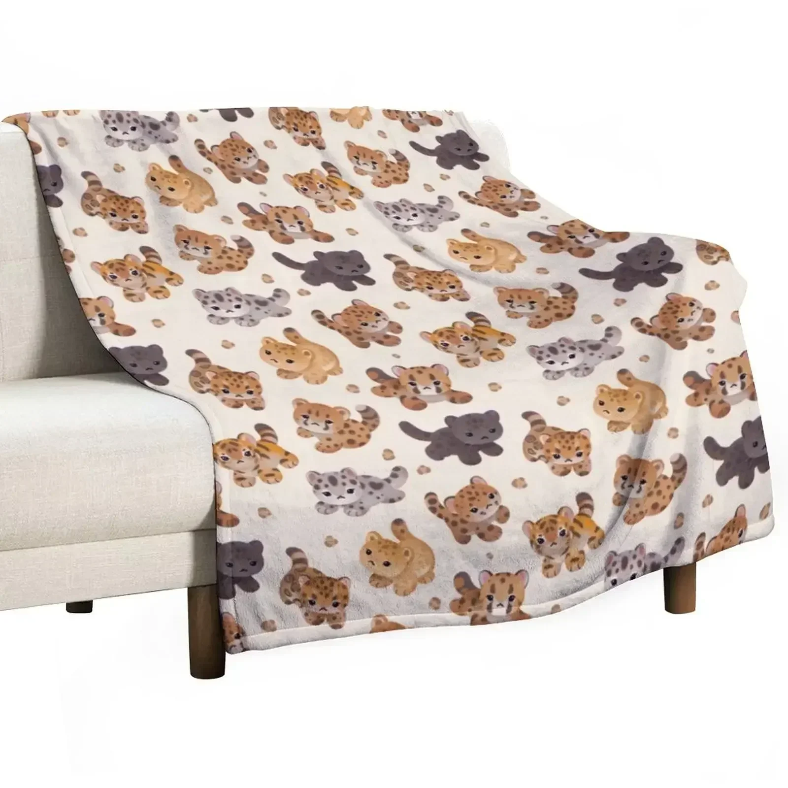 

The year of big cat cubs - light Throw Blanket Blankets For Sofas Multi-Purpose Blankets