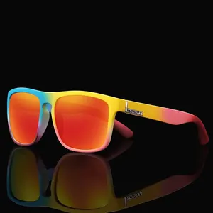 Vaghozz-klassische Quadrat-Sonnenbrille für Männer und Frauen, UV400, Fischereibrille, draußen, männliche Sportbrillen, Fahrtöne, Marke 6 Hauptverkaufsretangulargläser - №3