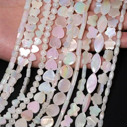 Plated Shell Beads Heart Cross Star Shape Cute Loose Spacer Beads for Jewelry Making DIY Charms Bracelet Necklace Accessories