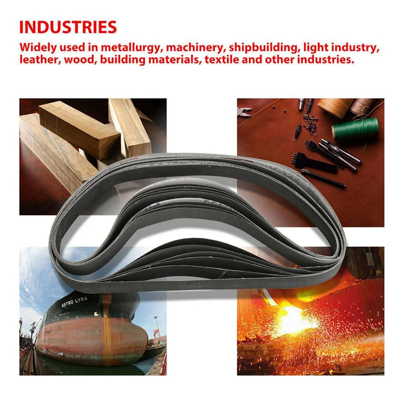 

24Pcs 1 X 30 Inch Silicon Carbide Fine Grit Sanding Belts 400, 600, 800, 1000 Grits-ABQU