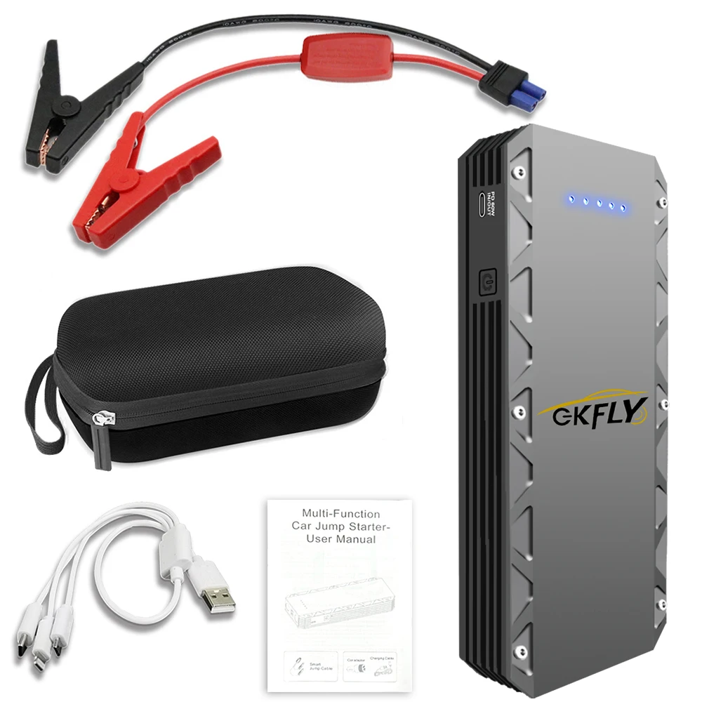 GKFLY 9000A Car Jump Starter 99.2Wh Portable Power Bank Emergency Car Battery Booster Starting Device for Cars