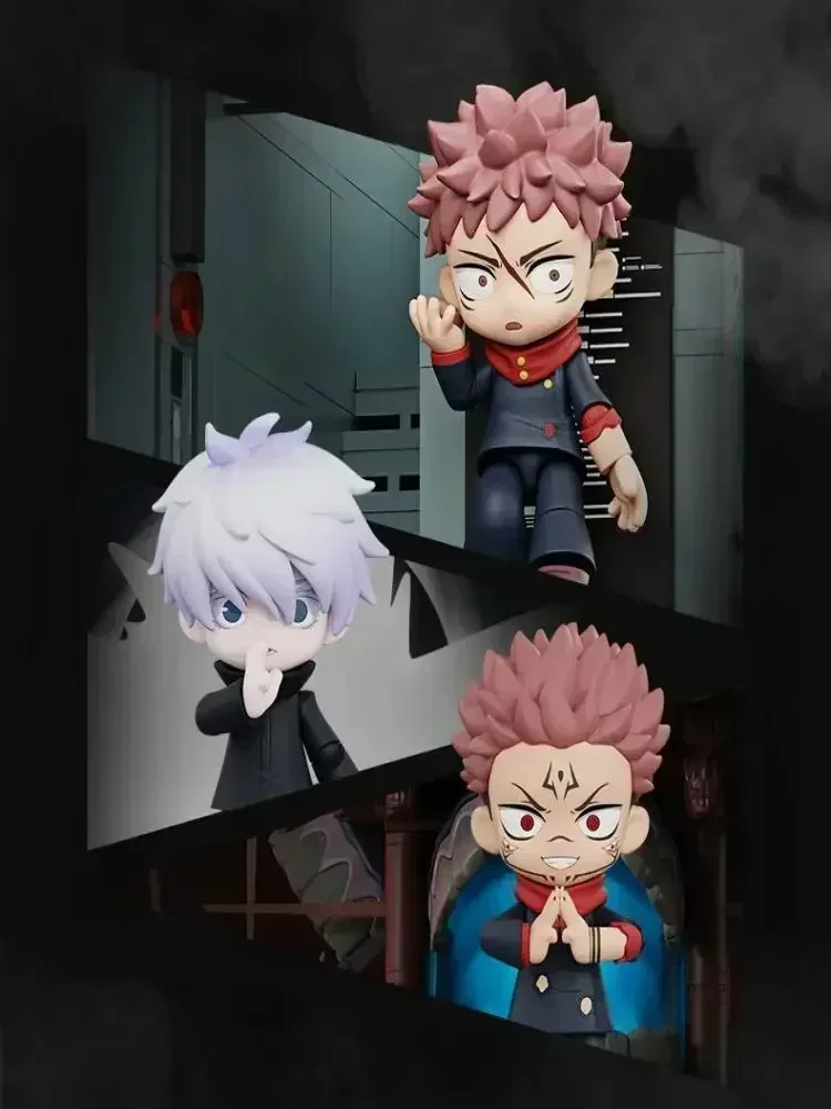 POP MART Jujutsu Kaisen Serie Szenen-Bausteine Original Blind Box Spielzeug Kawaii Anime Actionfigur Puppe Mystery Box Geschenke