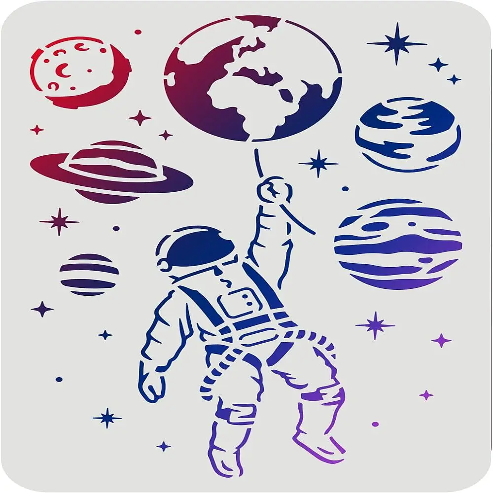 

1 шт. большие пластиковые многоразовые трафареты для рисования, шаблоны для рисования на тканевой плитке для скрапбукинга, узор пола 297x210 мм