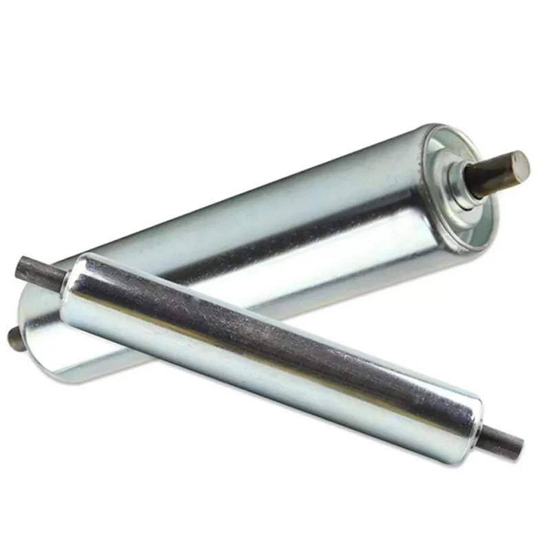 1Pcs Assembly Line Conveyor Rollers Ø25/38/50/60mm Galvanized Steel Carbon Steel Length 200/300/400/450/500mm Roller Conveyors
