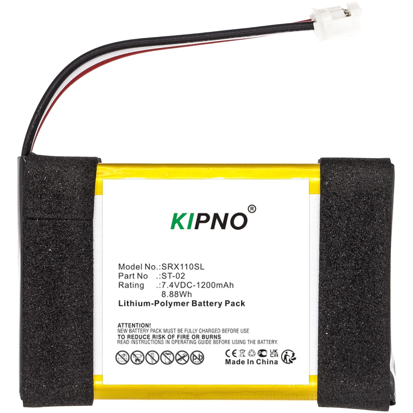 

KIPNO ST-02 Speaker Battery 7.4V/1200mAh For Sony SRS-X11 SRSX11 Portable Music Player Replacement Lithium-ion Power Cell