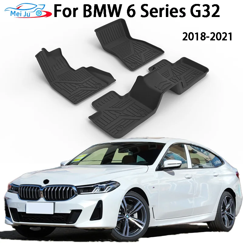 

For BMW 6 Series G32 2018-2021 Styling Floor Mats Double Layer Custom Foot Pads Cover Interior Floorliner Accessories