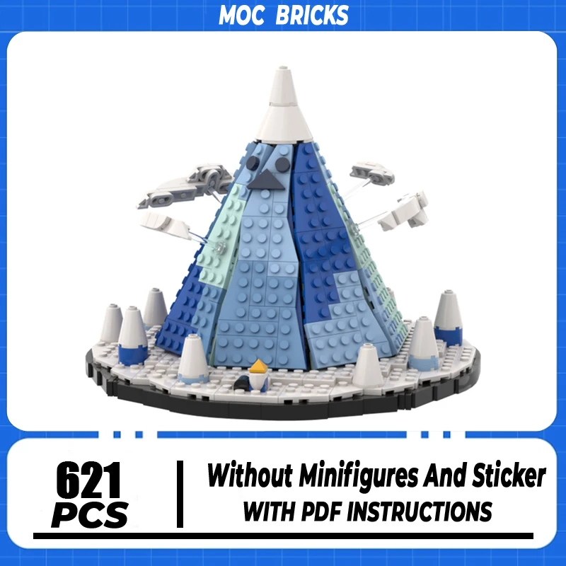 

Street View Moc Building Blocks Modular The Ice Kingdom Model Technology Bricks DIY Famous Scene Assembly Construstion Gifts Toy