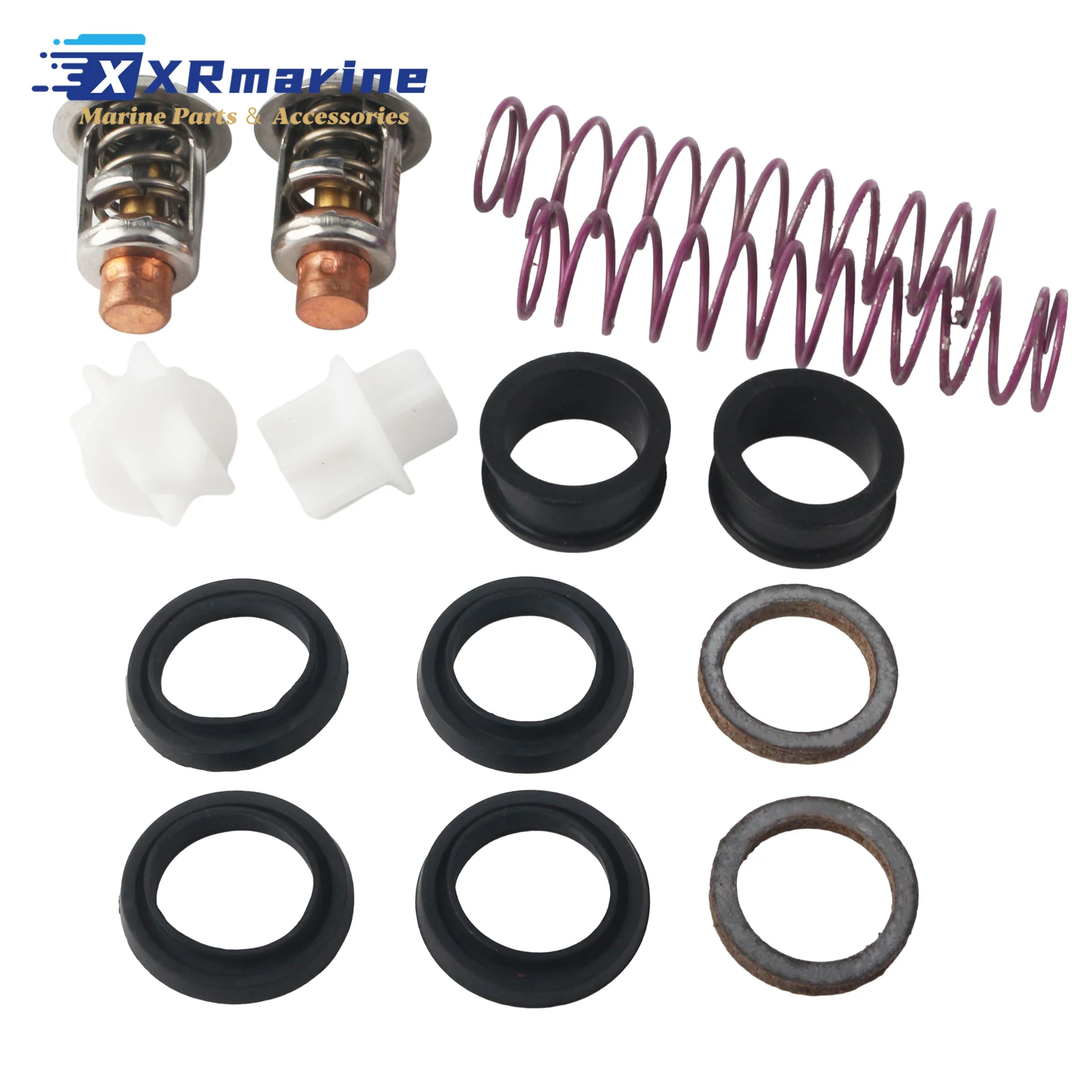 Thermostat Repair Kit 378065 Compatible with Johnson Evinrude Outboard V4 65 80 85 88 90 100 110 112 115 HP Motor 393659 18-3673