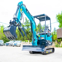 Chinese Mini Excavator 2.5 Ton 2.3Ton 2Ton For Garden Hydraulic Micro Small Digger For Home Mini Digger Customizable For Sale