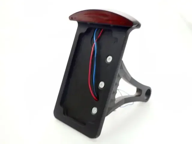 

Black LED Vertical License Plate Side Mount Tail Light For Harley Chopper Cruiser