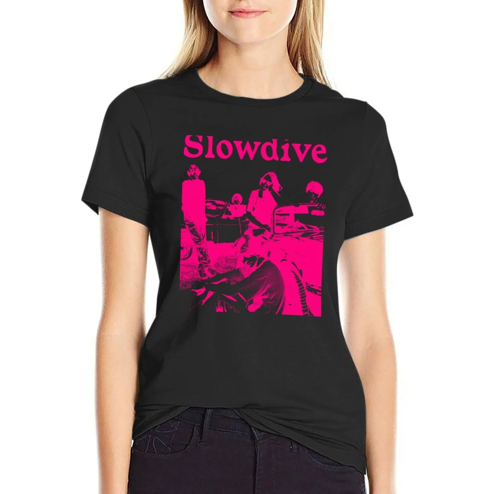 Slowdive // Tribute artwerk T-Shirt anime clothes kawaii clothes white t-shirts for Women