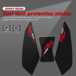 3D Transparent epoxy harz Fit FÜR BMW R1250RS R1200RS 2014-2023 Motorrad Tank Pad Aufkleber Carbon Fiber textur