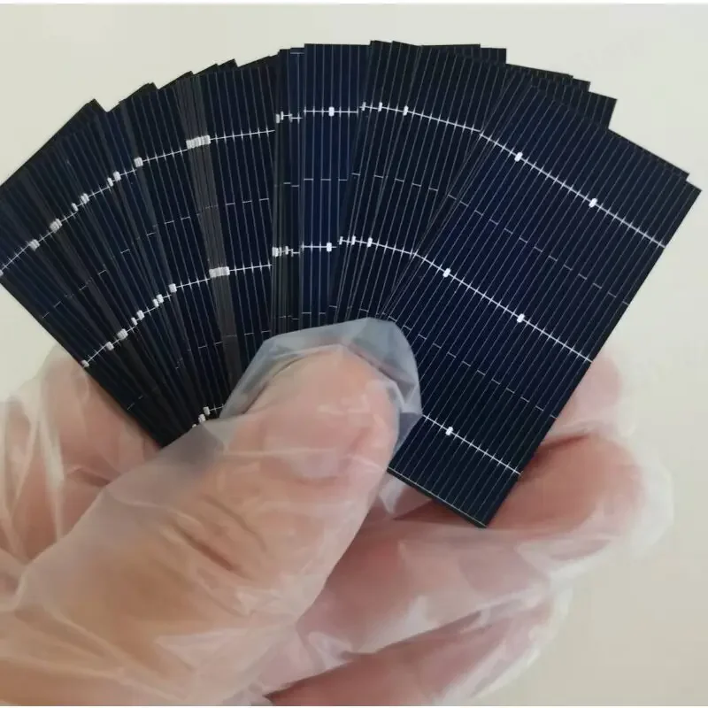 Grade A Bifacial Monocrystalline Silicon Solar Cell 23.2 Percent (23.2%) High Efficiency 52mm X 26mm -LBW001