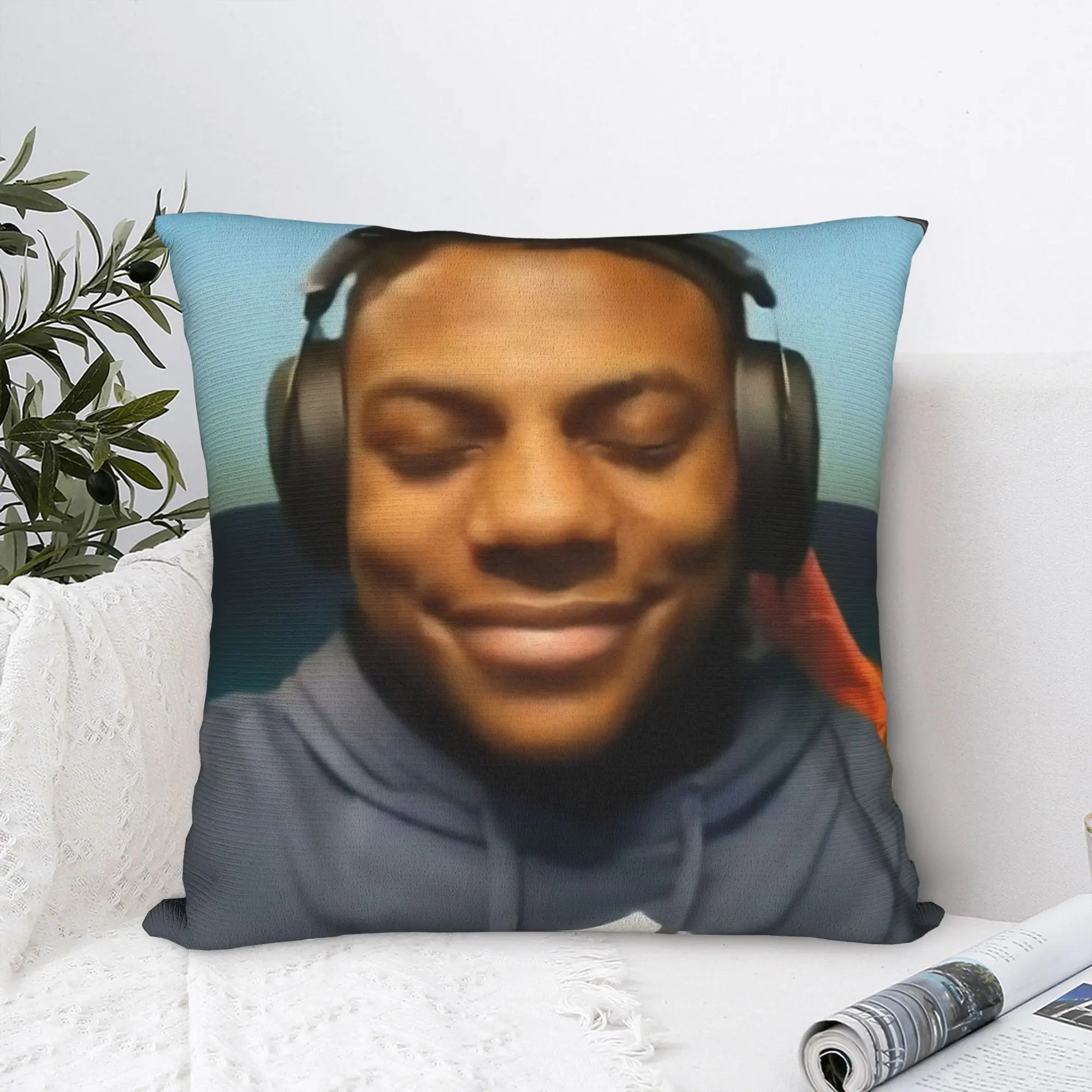 IShowSpeed Funny YouTuber Pillowcase Polyester Cushion Cover Decoration  Pillow Case Cover Home Zipper 18'