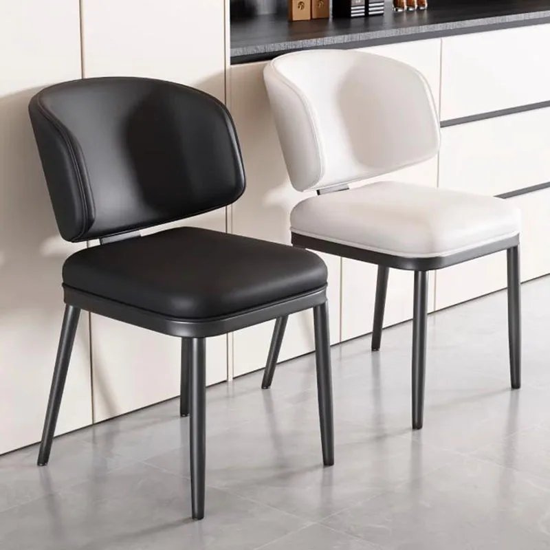 

Beautiful Cushions Dining Chairs Lazy Ergonomic Restaurant Dining Chairs Wipeable Lounge Comedor Italian Style Furniture