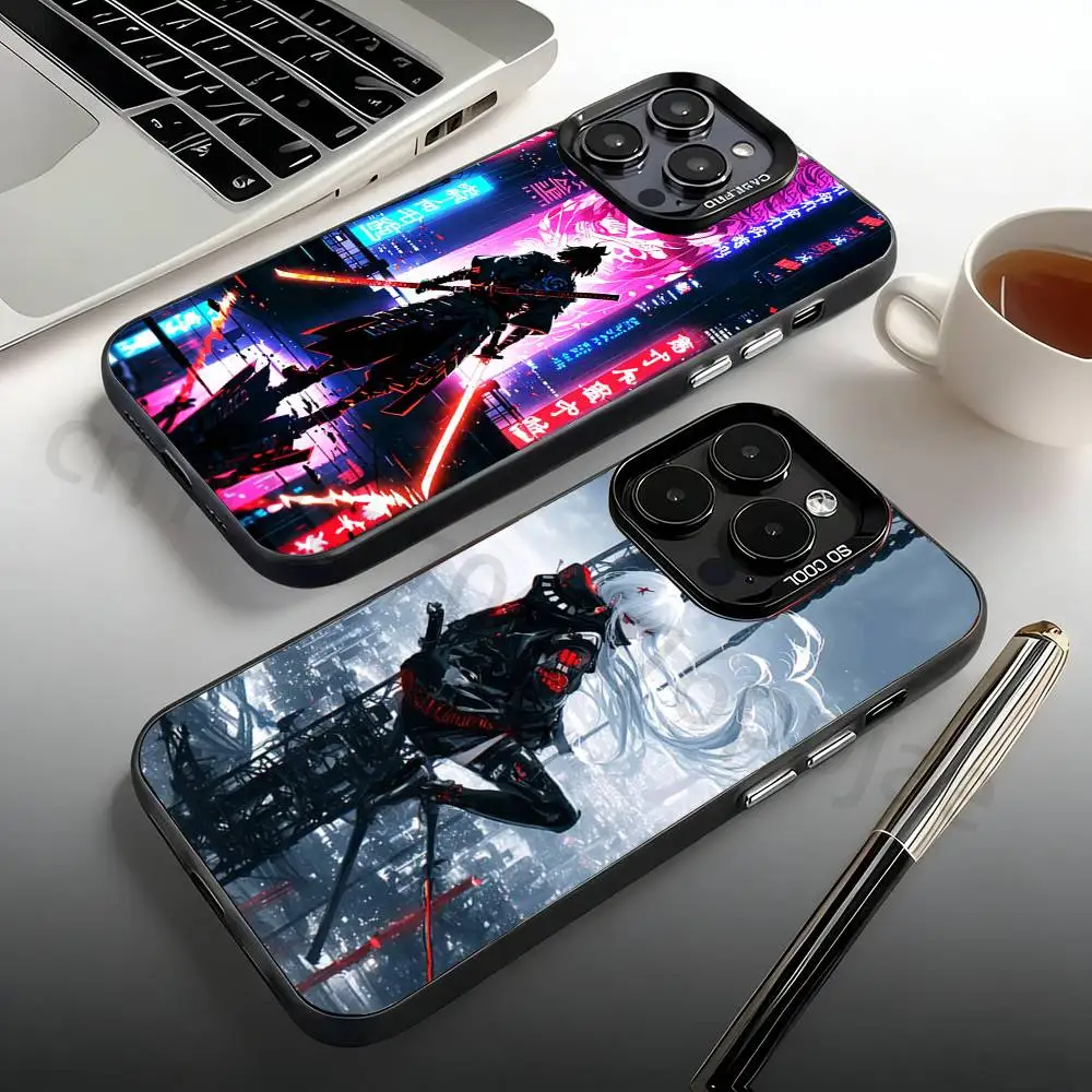 Cyber Samurai Vigil Phone Case For iPhone 17,16,15,14,13,12,11,Pro,Max,Plus,Mini, Anti Fall Matte Hard Bumper