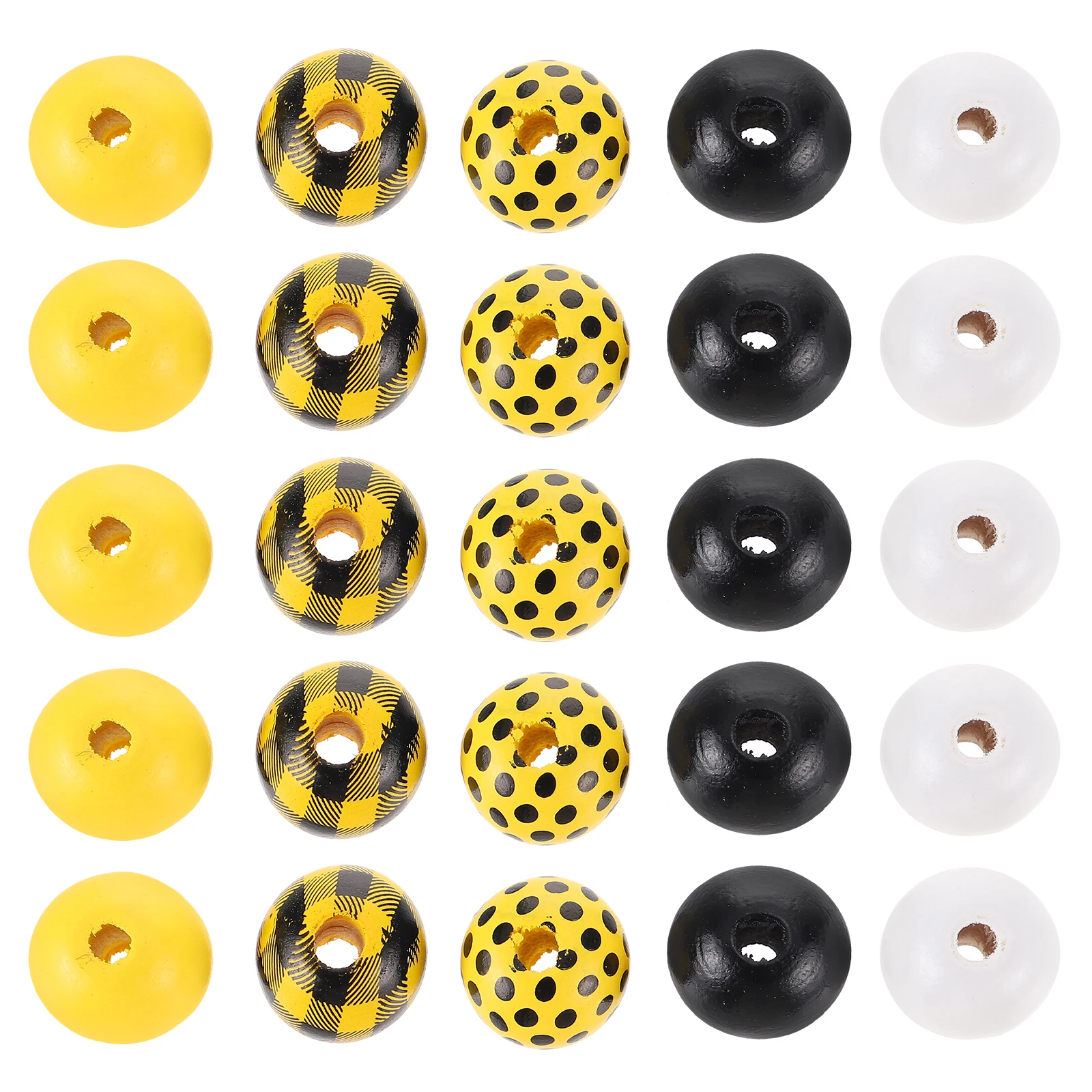 

150 Pcs Wooden Beads Jewelry Accessories Aesthetic Diy Craft Decor Gifts Smooth Surface Premium Material Lattice Pattern Hanging
