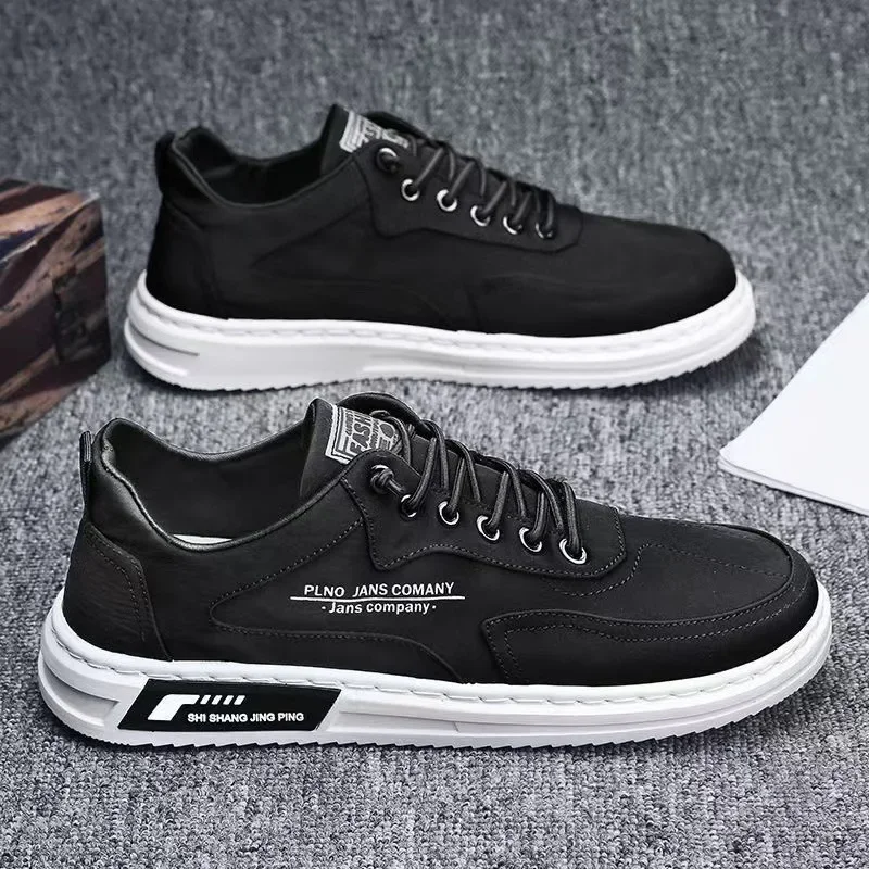 Canvas Shoes Man Summer Breathable Men Casual Shoe Lace-up Lightweight Flat Shoes for Men Non-slip Wear-resistant Sport Sneakers