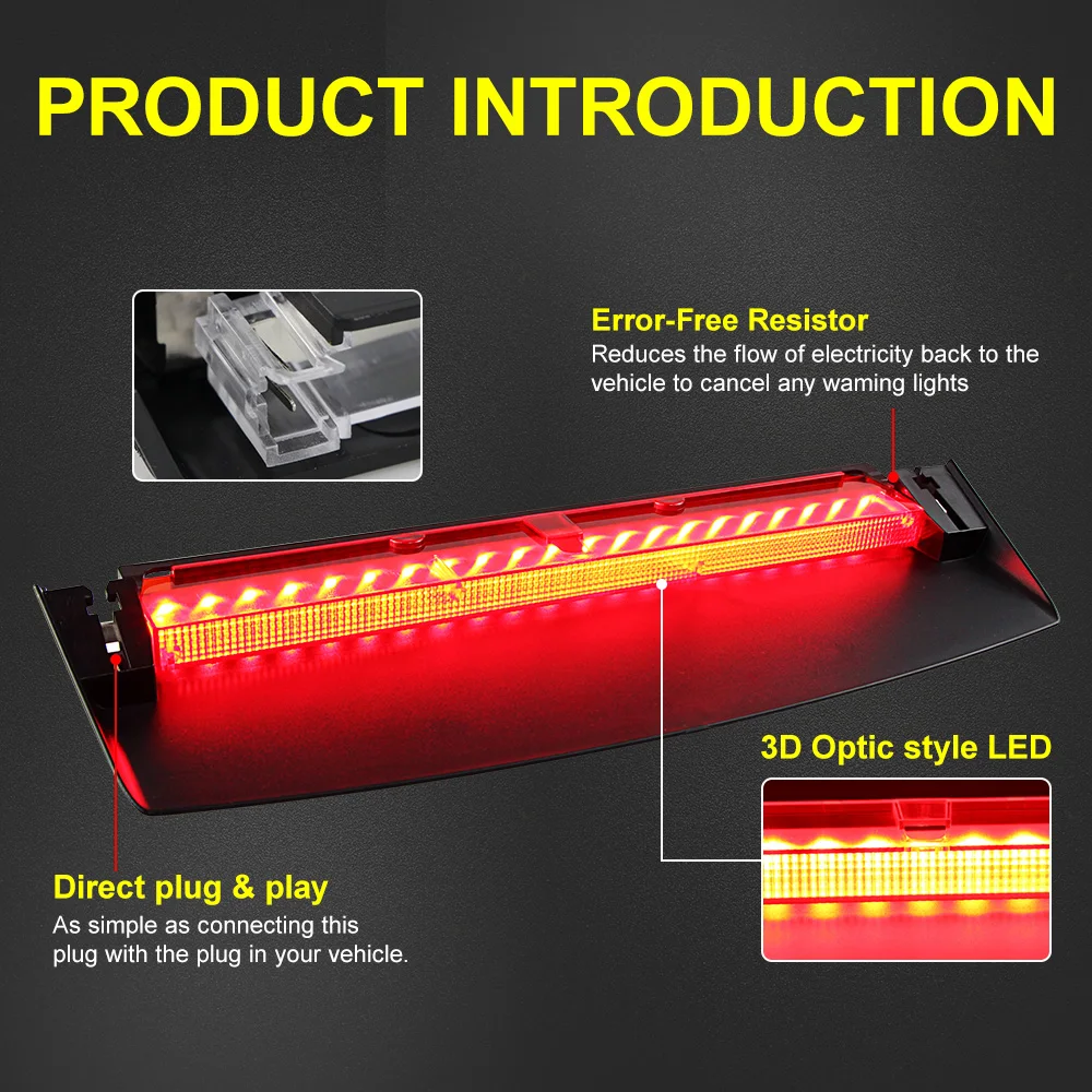 LED Third Brake Light FOR Audi S4 A4L A4 Quattro B8 Sedan Avant Wagon 4-Door Cabriolet Convertible 2-Door K8K5945097 923-230