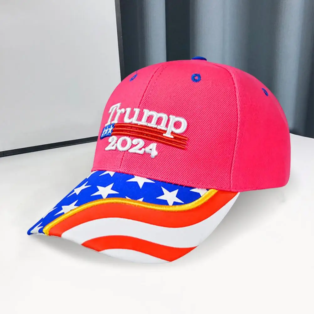 Trump 2024 Campaign Hat 2024 President Election Campaign Trump Baseball Hat with American Flag Print for Retro Rallies Parties