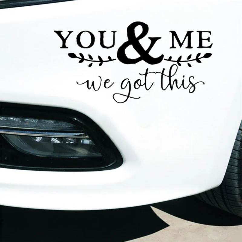 You And Me Decals Vinyl Art Murals Mirror Decoration Window Vinyl Stickers Home Decor
