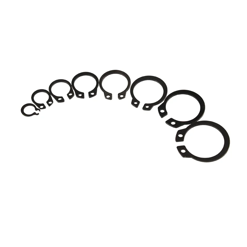 200Pcs Carbon Steel C-clip Washers Internal External Retaining Circlips Snap Retaining Ring Washers Gasket Assortment Kit M6-M20