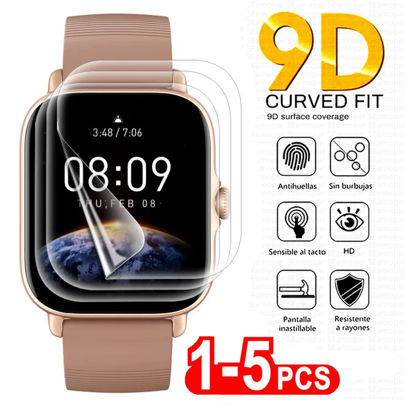 Soft Hydrogel film for Amazfit GTS 2 3 4 mini GTR 4 3 2 2e Screen Protector for Huami BiP S Lite Bip U Pro Stratos 3 2 T-Rex Pro