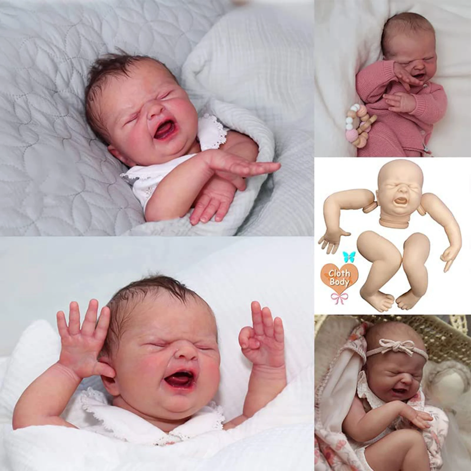 19inch Reborn Dolls Silicone Mold Kit MARIA \