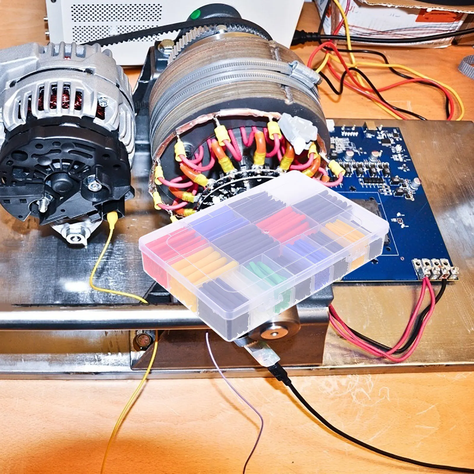 

1 Box Heat Shrink Tubing Kit Assorted Sizes Shrinking Tubings For Electrical Cables Sleeve Wire Wrap Protection Cable Organizer