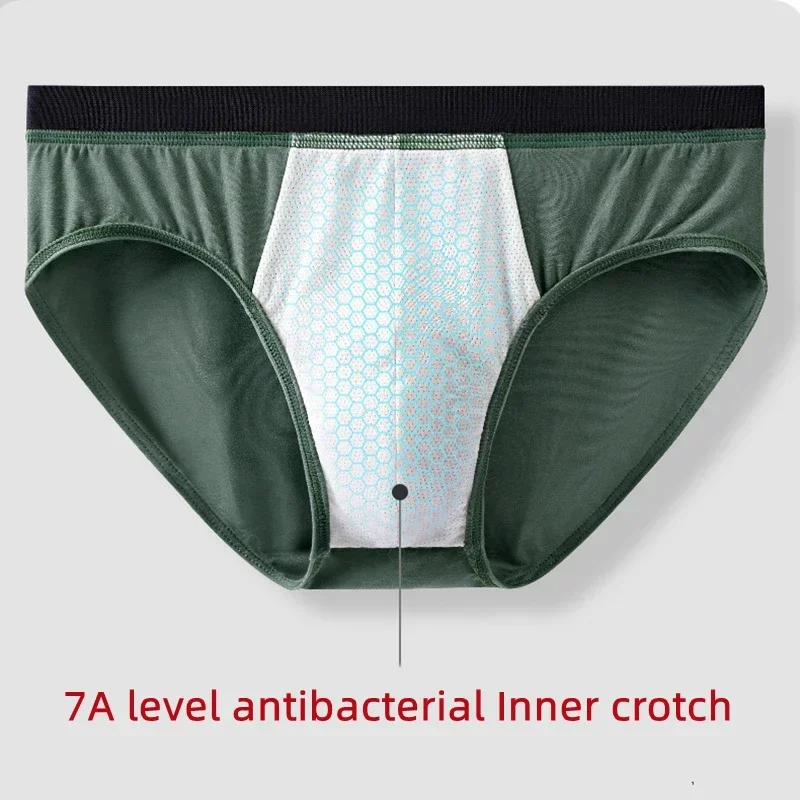 3Pcs Men Underwear 60S Modal Briefs High Elastic Panties Underpants L-XXXL 7A Level Antibacterial Sexy Soft Breathable Shorts