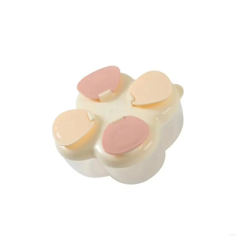 

CORB Portable 4 Compartment Baby Formula Dispenser Rotating Lid Travel Storage Box