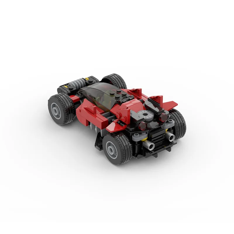 مكعبات بناء سيارة سباق MOC 4WD 8-Stud Dancing Angel Series لعبة تجميع إبداعية للأطفال الأولاد