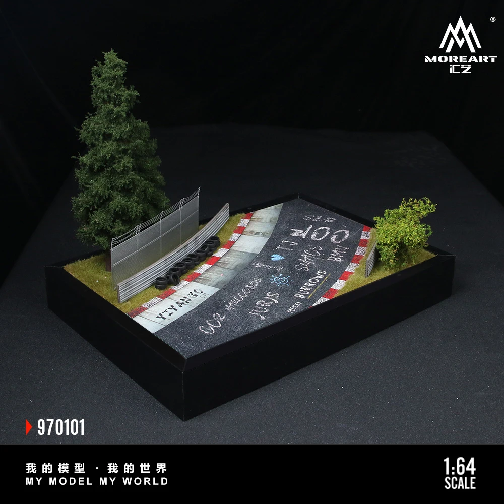 More Art 1:64 Track 01 Scene Model,Parking Lot Diorama For Display&Collection&Gift