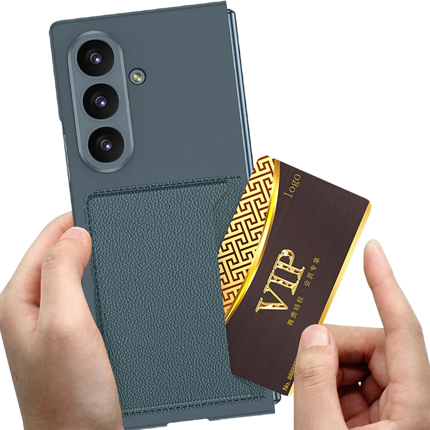 Card Slot Protector For Samsung Galaxy Z Fold 8 Ultra Case with Front Film Protective Hand Feel Shell Back Cover