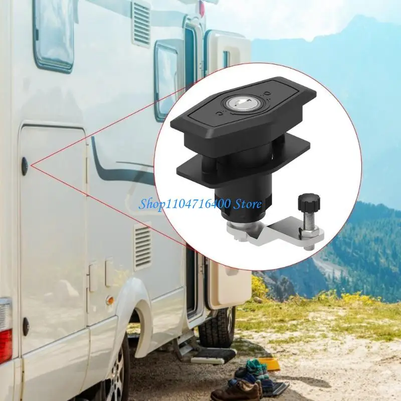 

y1gd RV Travel Trailer Entry Door Lock for Camper Door for Latch Handle RV Do